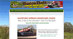 Desktop Screenshot of gatorbaitairboatadventures.com