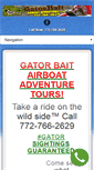 Mobile Screenshot of gatorbaitairboatadventures.com